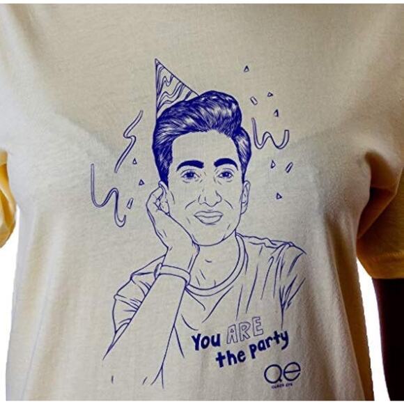 Queer Eye You are The Party White T-Shirt Purple Graphic Sz Small NWT - Picture 5 of 6